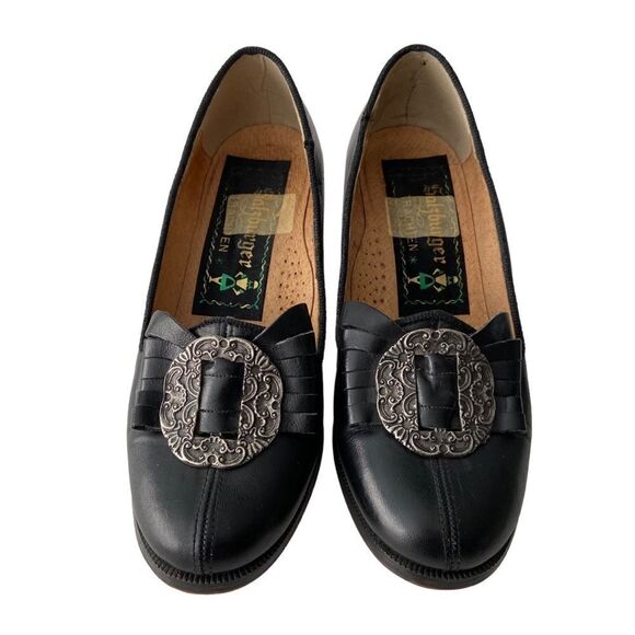 Vintage Salzburger Trachten Buckle Leather Heels in Size EU 37 Made in Italy - Picture 4 of 12